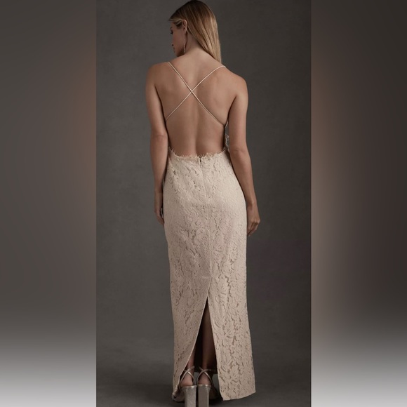 Champagne Anthropologie Formal Dress - Picture 3 of 8